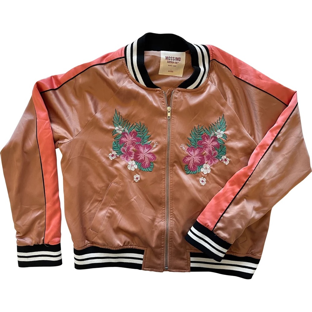 Mossimo satin jacket - embroidered